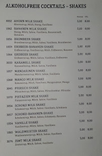 P2 Cocktail & Shishabar à Wertingen menu