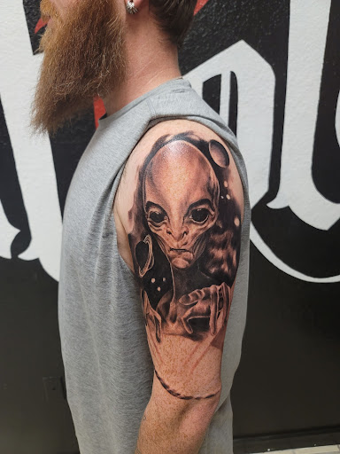 Explore till death do us part tattoo ideas, creative tattoo ideas in Hereford, available at Slow Pain Tattoo Body Art Studio