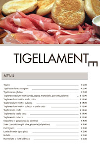 Menu / carte de TIGELLAMENTE 2.0 RIMINI à Rivabella
