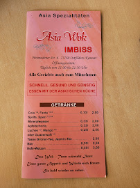 Restaurant asiatique Asia Wok Kemnat à Ostfildern (la carte)