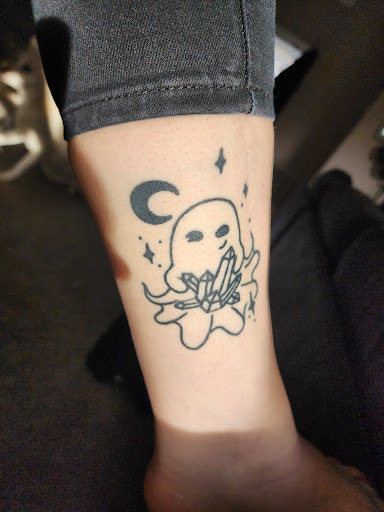 Explore black and grey sleeve tattoo ideas, creative tattoo ideas in Kansas City, available at Evolve Tattoo Collective