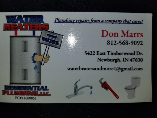 Water Heaters And More Residential Plumbing. LLC in Newburgh, Indiana