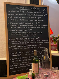 Menu du Domaine d'Olléac à Paris