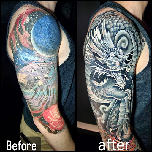 Explore spine tattoo ideas for females, creative tattoo ideas in Buford, available at Inked Arts Tattoo Studio