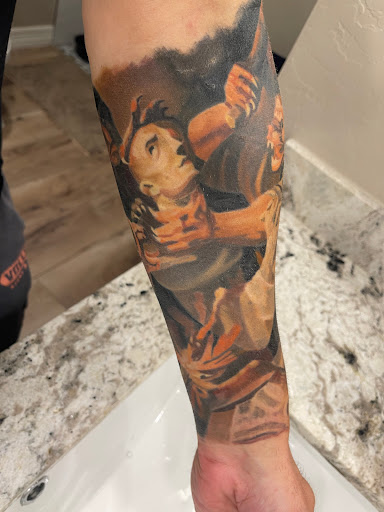 Explore broken heart tattoo ideas, creative tattoo ideas in Glendale, available at PRINCE ART AND INK