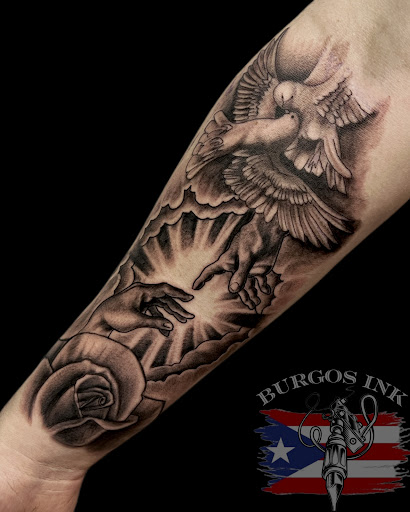 Explore small arizona tattoo ideas, creative tattoo ideas in Leola, available at Burgos Ink