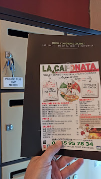 Menu du La Caponata : Restaurant Pizzeria Marseille 13ème à Marseille