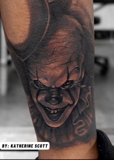 Explore face tattoo ideas for females, creative tattoo ideas in San Diego, available at The Chrome Lady Tattoo