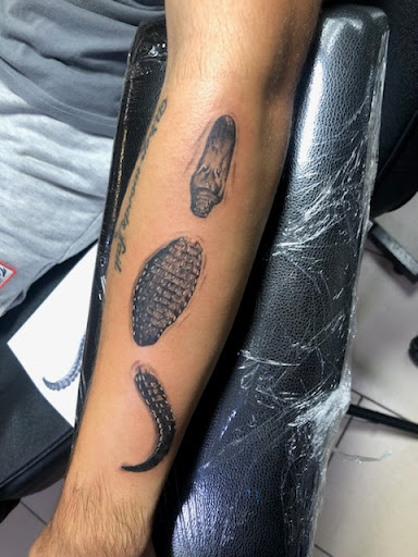 Explore yugioh tattoo ideas, creative tattoo ideas in Sarasota, available at SEVEN SINS Tattoo Studio