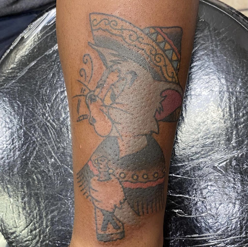 Explore side of hand tattoo ideas, creative tattoo ideas in Mckinney, available at Anvil Tattoo