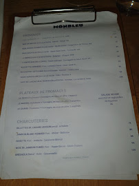 MONBLEU Faubourg Montmartre à Paris menu