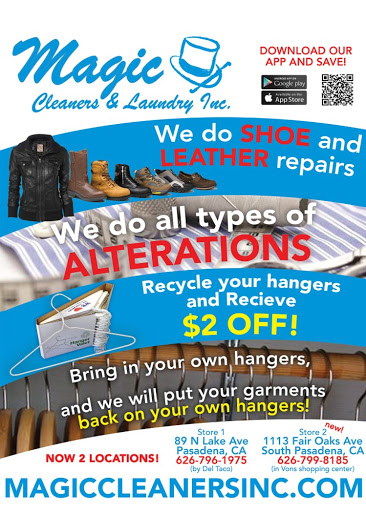 Dry Cleaner «Magic Cleaners and Laundry, Inc.», reviews and photos, 1113 Fair Oaks Ave, South Pasadena, CA 91030, USA