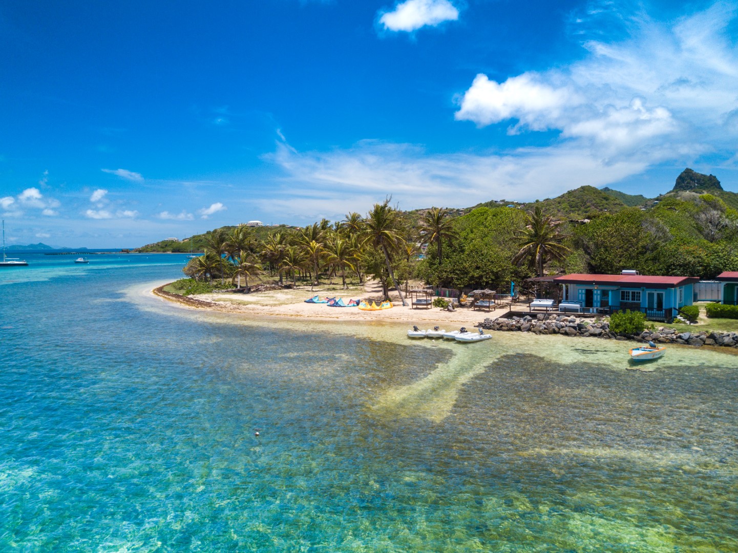 Foto van Kite beach met turquoise puur water oppervlakte