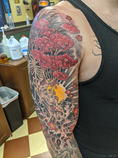 Explore houston texas tattoo ideas, creative tattoo ideas in Erie, available at Wayward Tattoo Studio