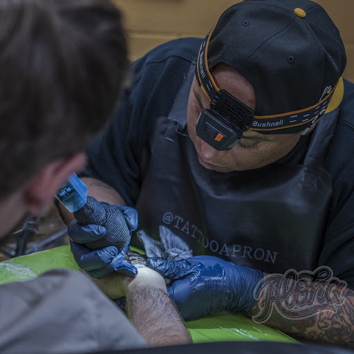 Explore dark themed tattoo ideas, creative tattoo ideas in Midvale, available at Aloha Tattoos - Award-Winning Utah Ink