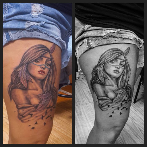 Explore karma tattoo ideas, creative tattoo ideas in Tulia, available at Mister Placasos Tattoo Shop