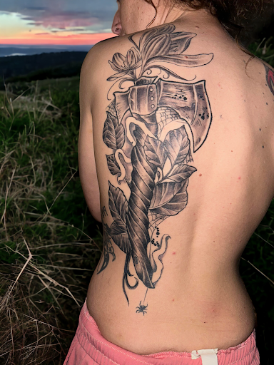 Explore meditation tattoo ideas, creative tattoo ideas in Moss Point, available at DaBomb Tattoo,piercing, and Paint and sip