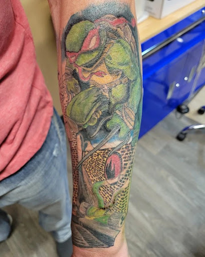 Explore tattoo ideas for inside arm, creative tattoo ideas in Waterloo, available at Friki Tiki Tattoo and Gallery