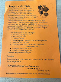 Menu du red die grüne Küche à Heidelberg