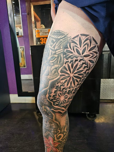 Explore men chest tattoo ideas, creative tattoo ideas in Denver, available at Nocturnal Tattoo