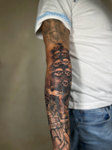 Explore cool ideas for sleeve tattoos, creative tattoo ideas in Astoria, available at Xolotl Tattoo Gallery