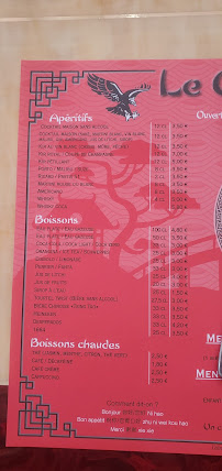 Restaurant asiatique Le Grand Aigle à Le Val-Saint-Père (la carte)