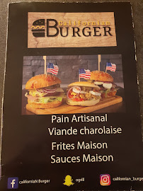 Restaurant Californian Burger à Saint-Étienne menu