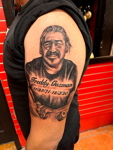 Explore dark knight tattoo ideas, creative tattoo ideas in El Paso, available at Estilo Firme Tattoo Co.