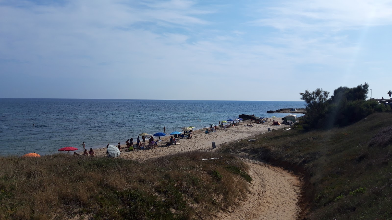 Spiaggia di Sciaia II'in fotoğrafı mavi saf su yüzey ile