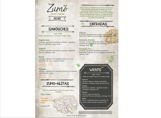 Zumo Food & Drink - Baños de Agua Santa