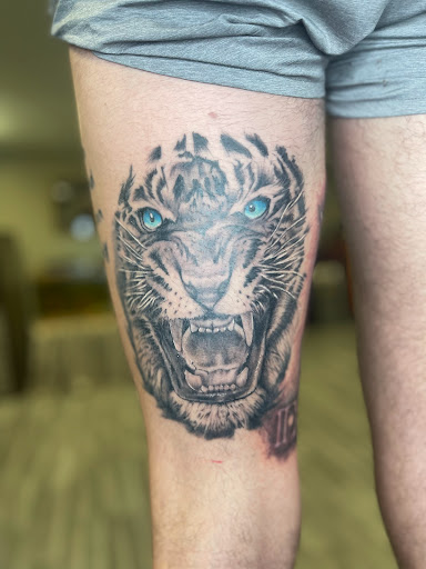Explore death metal tattoo ideas, creative tattoo ideas in Watford City, available at Soulful Ink Studios