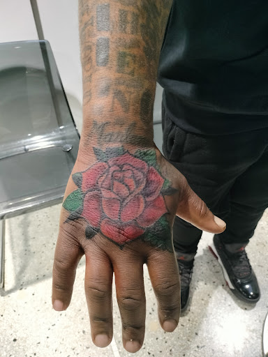 Explore upper leg tattoo ideas, creative tattoo ideas in Detroit, available at Iconic Tattoo & Body Piercing