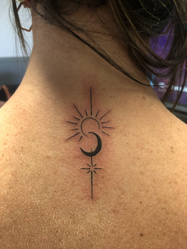 Explore jesus cross tattoo ideas, creative tattoo ideas in Englewood, available at Point of Entry Tattoo