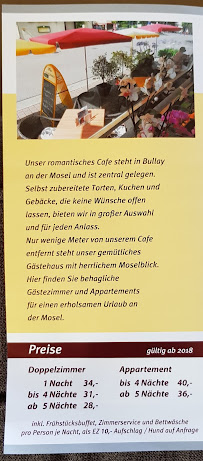 Cafe Görgen à Bullay carte