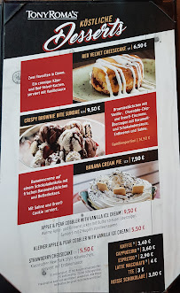 Tony Roma's Berlin à Berlin menu