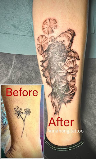 Explore gf name tattoo ideas, creative tattoo ideas in Garden Grove, available at Anna Hang Tattoo