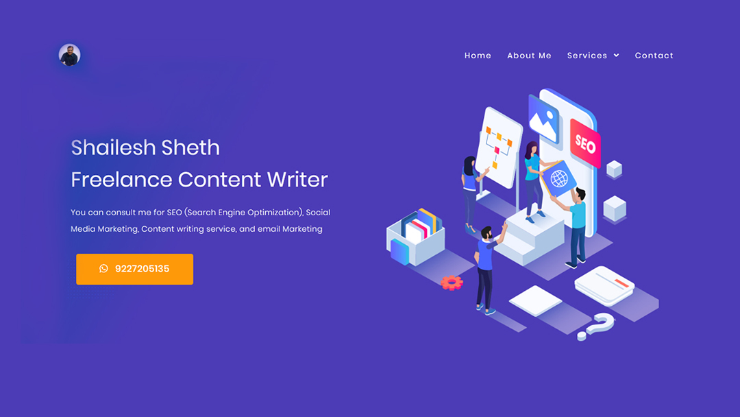 Shailesh Sheth - SEO Consultant & Content Writer, Ahmedabad