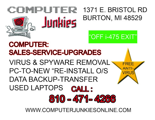 Computer Store «Computer Junkies», reviews and photos, 1371 E Bristol Rd, Burton, MI 48529, USA