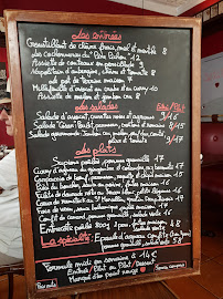 Restaurant 14 Juillet à Paris menu
