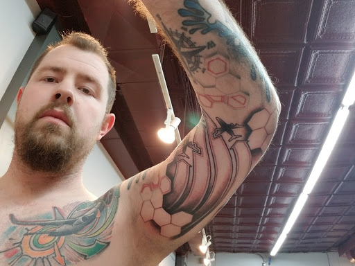 Explore feminine half sleeve tattoo ideas, creative tattoo ideas in Saint Louis, available at Self Inflicted Studios