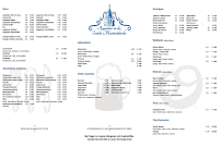 Menu / carte de Augustiner an der Sankt Martinskirche à Landshut