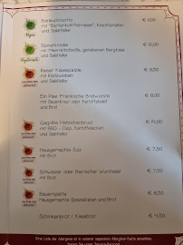 Wallfahrtswirt à Wemding menu