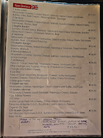 Menu du Pizzeria Mon Amour à Castellammare del Golfo