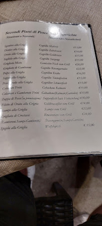 Sapore di Mare à Vieste menu