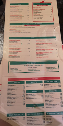 Le Bistrot Basque à Caen menu