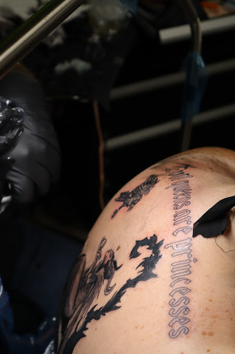 Explore male nurse tattoo ideas, creative tattoo ideas in Spokane, available at Platinum Rose Tattoo Studio