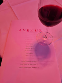 L'Avenue à Paris menu