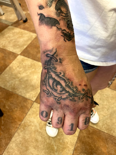 Explore good half sleeve tattoo ideas, creative tattoo ideas in San Andreas, available at Candlewood Tattoo Studio