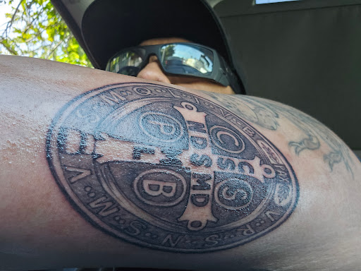 Explore chevy bowtie tattoo ideas, creative tattoo ideas in Los Angeles, available at Balam Tattoo Studio