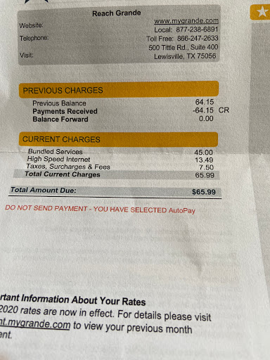 Cable Company «Grande Communications - Dallas Office», reviews and photos, 500 Tittle Dr #400, Lewisville, TX 75056, USA